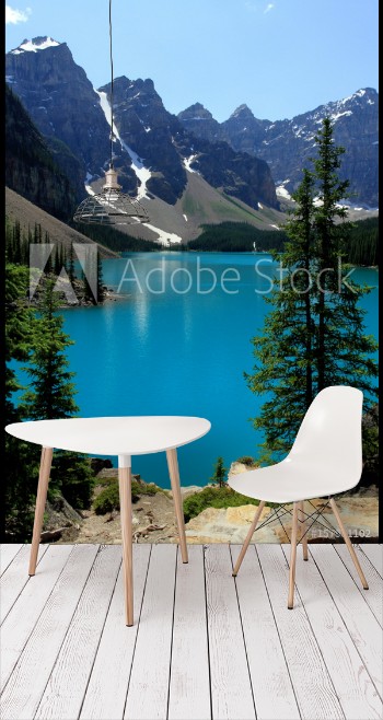 Picture of Unforgettable summer day on Lake Moraine Rocky Mountains Canada